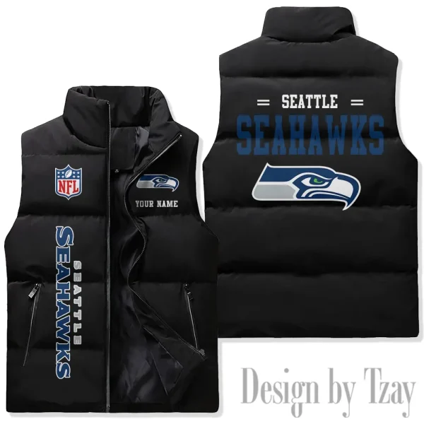 Seattle Seahawks Sleeveless Down Puffer Vest AZSDPV090
