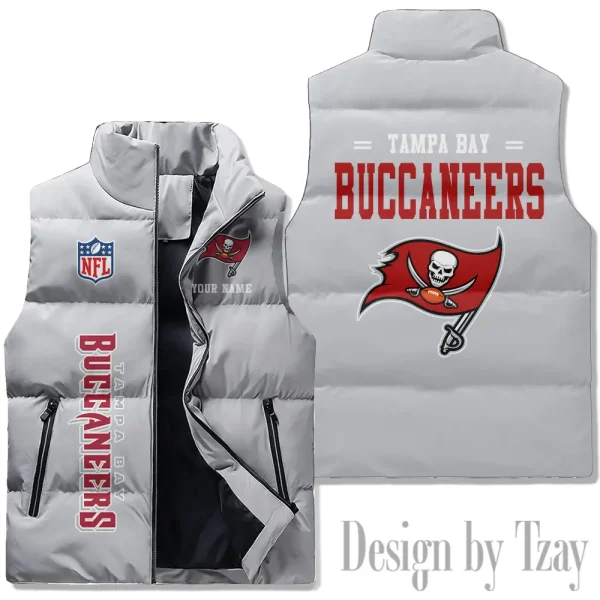 Tampa Bay Buccaneers Sleeveless Down Puffer Vest AZSDPV091