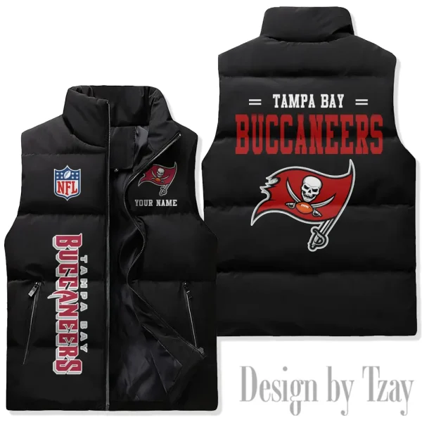 Tampa Bay Buccaneers Sleeveless Down Puffer Vest AZSDPV091 - Image 2