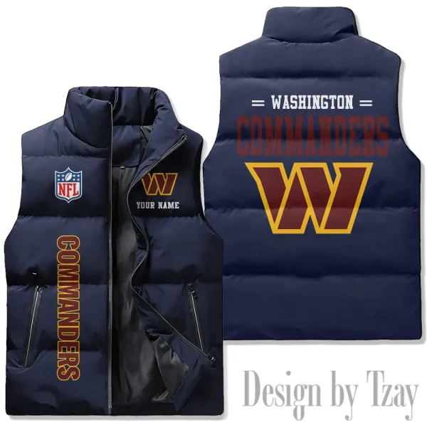 Washington Commanders Sleeveless Down Puffer Vest AZSDPV093