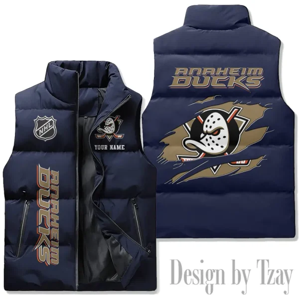 Anaheim Ducks NHL Sleeveless Down Puffer Vest AZSDPV094
