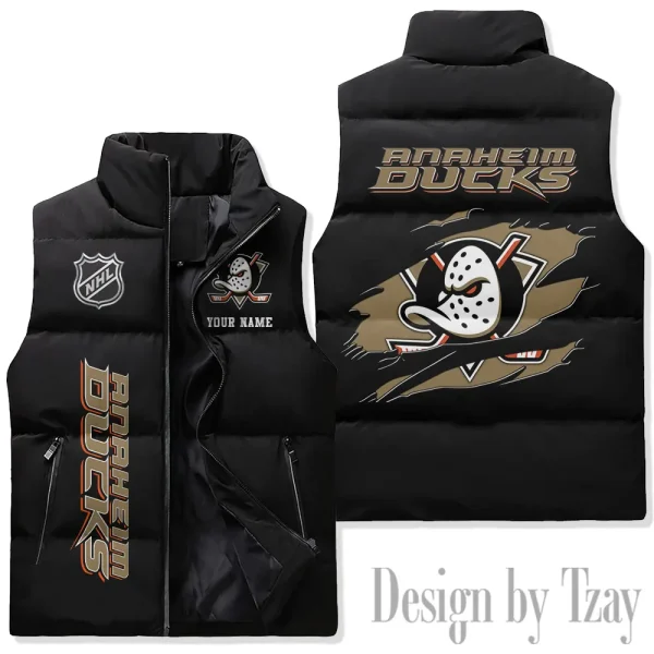 Anaheim Ducks NHL Sleeveless Down Puffer Vest AZSDPV094 - Image 3