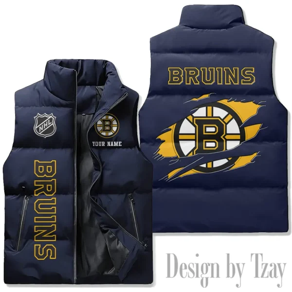 Boston Bruins NHL Sleeveless Down Puffer Vest AZSDPV095 - Image 2
