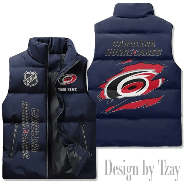 Carolina Hurricanes  NHL Sleeveless Down Puffer Vest AZSDPV098