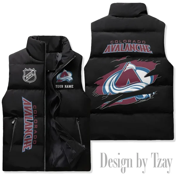 Colorado Avalanche NHL Sleeveless Down Puffer Vest AZSDPV100 - Image 2
