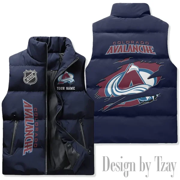 Colorado Avalanche NHL Sleeveless Down Puffer Vest AZSDPV100 - Image 3