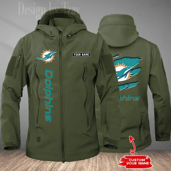 Miami Dolphins Tactical Winter Men's Outdoor Waterproof New 2025 SPTWSMOW180 - Image 2