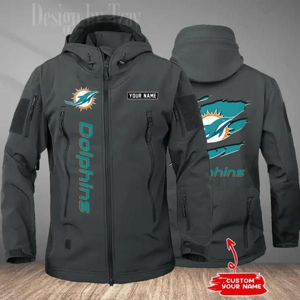 Miami Dolphins Tactical Winter Men's Outdoor Waterproof New 2025 SPTWSMOW180 - Image 3