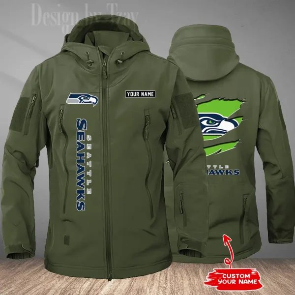 Seattle Seahawks Tactical Winter Men's Outdoor Waterproof New 2025 SPTWSMOW189 - Image 4