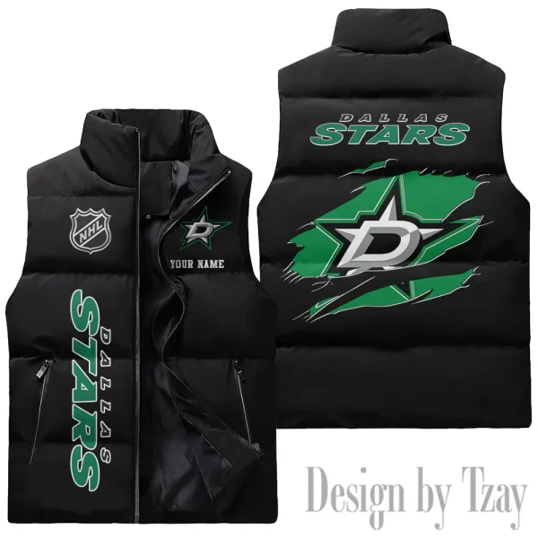 Dallas Stars NHL Sleeveless Down Puffer Vest AZSDPV102 - Image 2