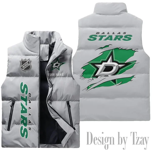 Dallas Stars NHL Sleeveless Down Puffer Vest AZSDPV102 - Image 3