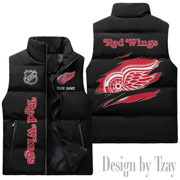 Detroit Red Wings  NHL Sleeveless Down Puffer Vest AZSDPV103 - Image 3
