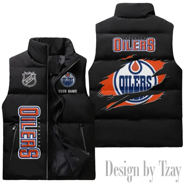 Edmonton Oilers NHL Sleeveless Down Puffer Vest AZSDPV104 - Image 2