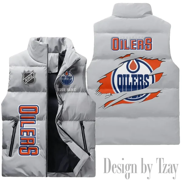Edmonton Oilers NHL Sleeveless Down Puffer Vest AZSDPV104 - Image 3