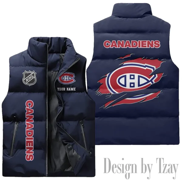 Montréal Canadiens NHL Sleeveless Down Puffer Vest AZSDPV108 - Image 2