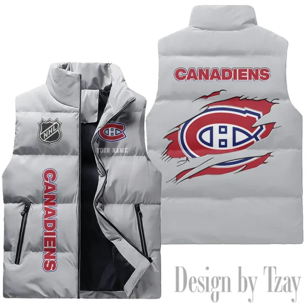 Montréal Canadiens NHL Sleeveless Down Puffer Vest AZSDPV108 - Image 3