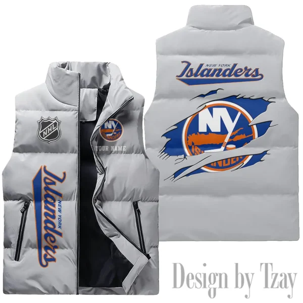 New York Islanders NHL Sleeveless Down Puffer Vest AZSDPV111 - Image 3