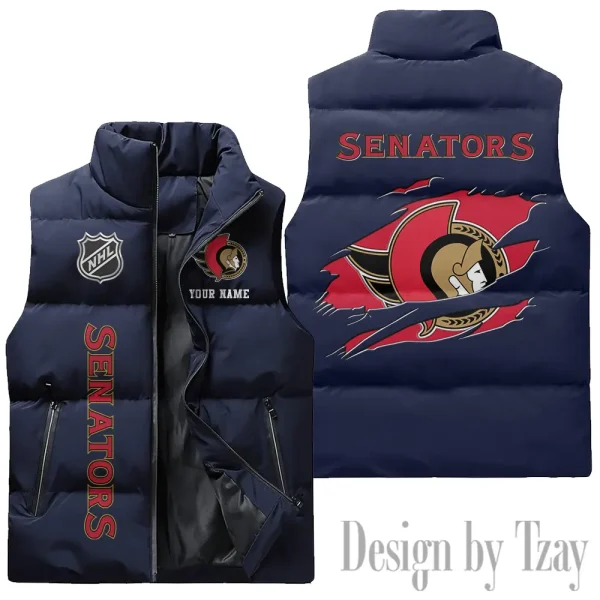Ottawa Senators NHL Sleeveless Down Puffer Vest AZSDPV113