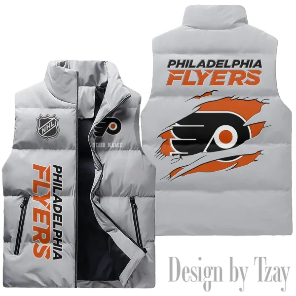 Philadelphia Flyers NHL Sleeveless Down Puffer Vest AZSDPV114