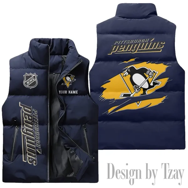 Pittsburgh Penguins NHL Sleeveless Down Puffer Vest AZSDPV115 - Image 3