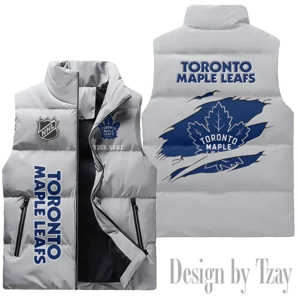 Toronto Maple Leafs NHL Sleeveless Down Puffer Vest AZSDPV120 - Image 3