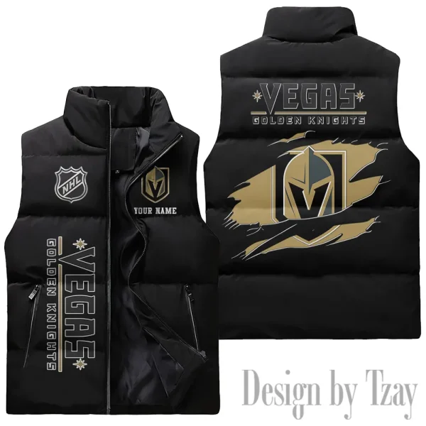Vegas Golden Knights NHL Sleeveless Down Puffer Vest AZSDPV123