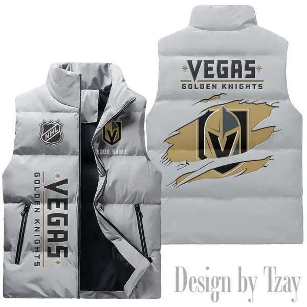 Vegas Golden Knights NHL Sleeveless Down Puffer Vest AZSDPV123 - Image 3