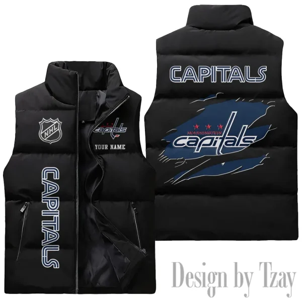 Washington Capitals NHL Sleeveless Down Puffer Vest AZSDPV124