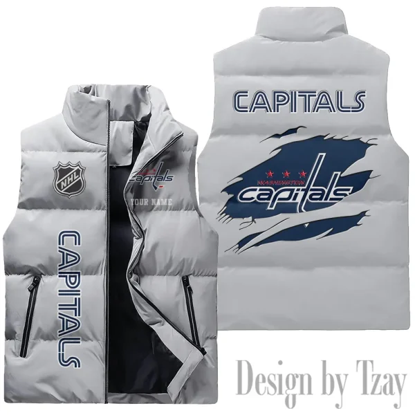 Washington Capitals NHL Sleeveless Down Puffer Vest AZSDPV124 - Image 2