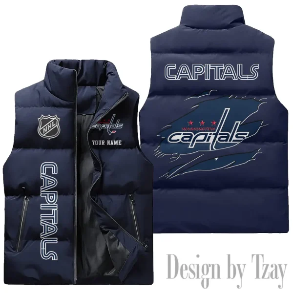 Washington Capitals NHL Sleeveless Down Puffer Vest AZSDPV124 - Image 3
