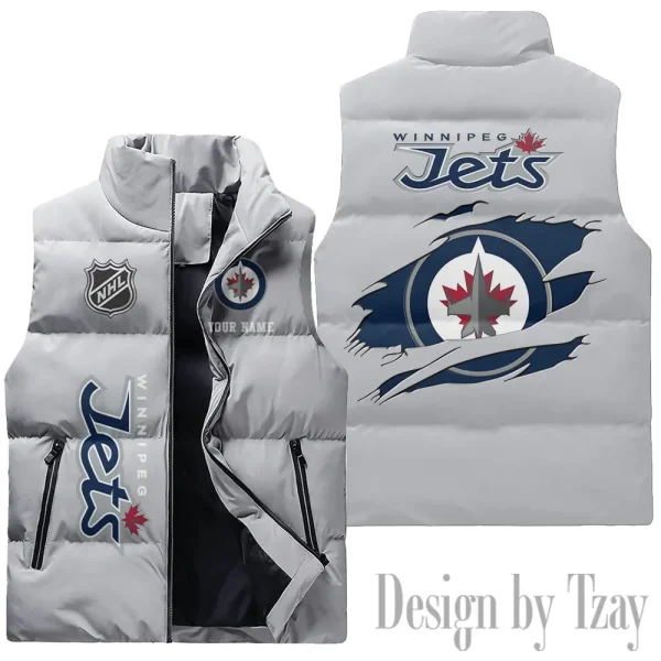 Winnipeg Jets NHL Sleeveless Down Puffer Vest AZSDPV125