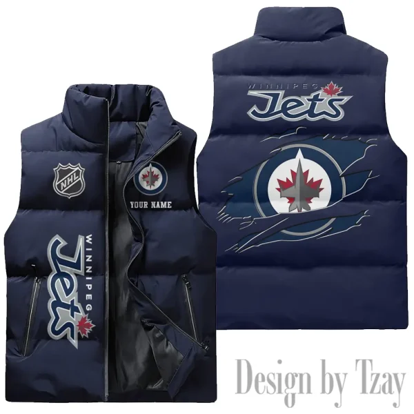 Winnipeg Jets NHL Sleeveless Down Puffer Vest AZSDPV125 - Image 3