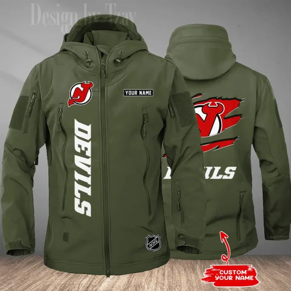 New Jersey Devils Tactical Winter Men's Outdoor Waterproof New 2025 SPTWSMOW207 - Image 3