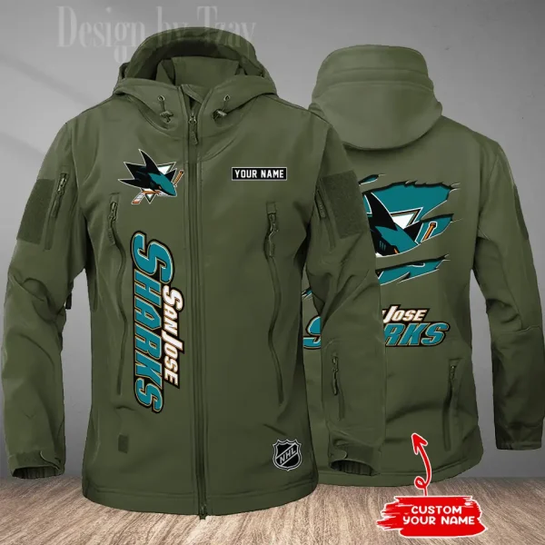 San Jose Sharks Tactical Winter Men's Outdoor Waterproof New 2025 SPTWSMOW213 - Image 3