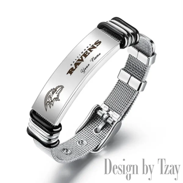 Baltimore Ravens Bracelet Perfect Gift For Fans SPTSBRACELET067 - Image 2