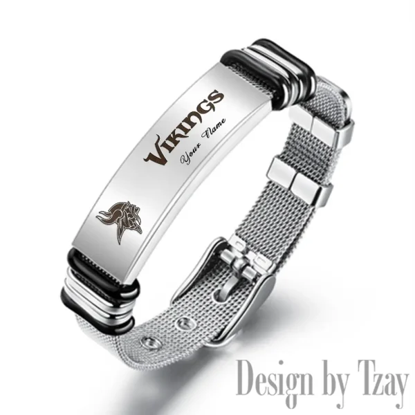 Minnesota Vikings Bracelet Perfect Gift For Fans SPTSBRACELET085 - Image 2