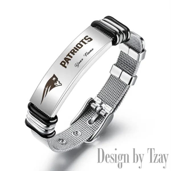 New England Patriots Bracelet Perfect Gift For Fans SPTSBRACELET086 - Image 3