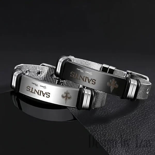New Orleans Saints Bracelet Perfect Gift For Fans SPTSBRACELET087 - Image 2