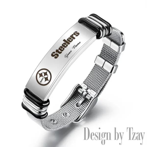 Pittsburgh Steelers Bracelet Perfect Gift For Fans SPTSBRACELET091 - Image 3