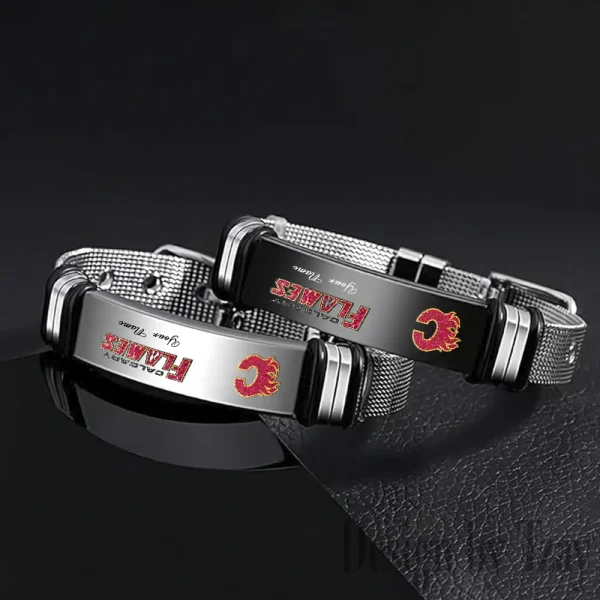 Calgary Flames NHL Bracelet Perfect Gift For Fans SPTSBRACELET100 - Image 2