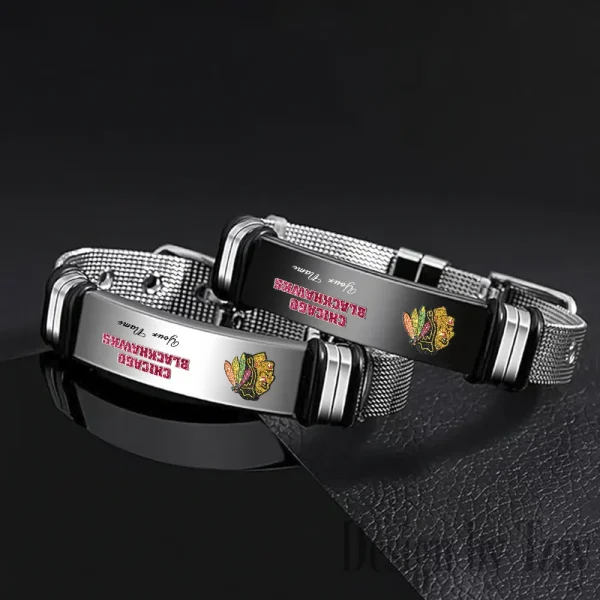 Chicago Blackhawks NHL Bracelet Perfect Gift For Fans SPTSBRACELET102 - Image 2