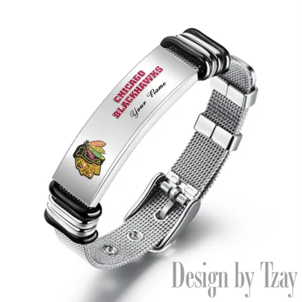 Chicago Blackhawks NHL Bracelet Perfect Gift For Fans SPTSBRACELET102 - Image 3