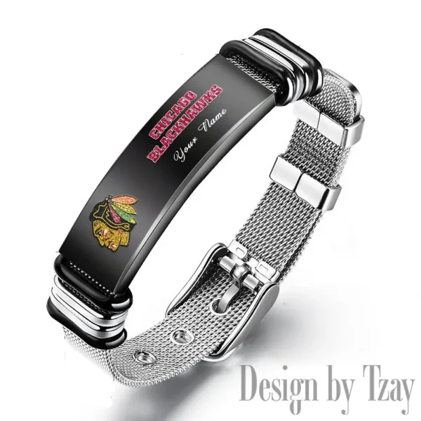 Chicago Blackhawks NHL Bracelet Perfect Gift For Fans SPTSBRACELET102 - Image 4