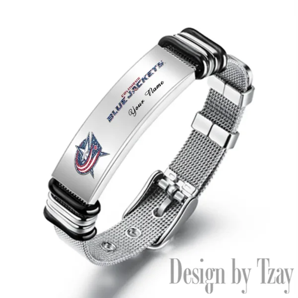 Columbus Blue Jackets NHL Bracelet Perfect Gift For Fans SPTSBRACELET104 - Image 3