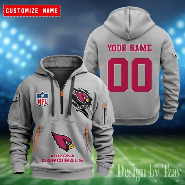 Arizona Cardinals Heavy Fleece Pullover Hoodie AZHEAVYHD390 - Image 2