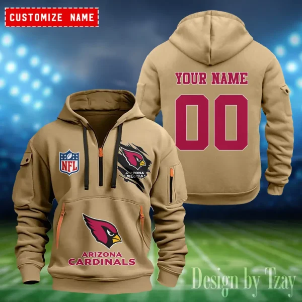 Arizona Cardinals Heavy Fleece Pullover Hoodie AZHEAVYHD390 - Image 3