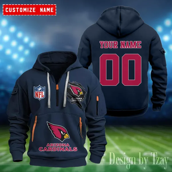 Arizona Cardinals Heavy Fleece Pullover Hoodie AZHEAVYHD390 - Image 4