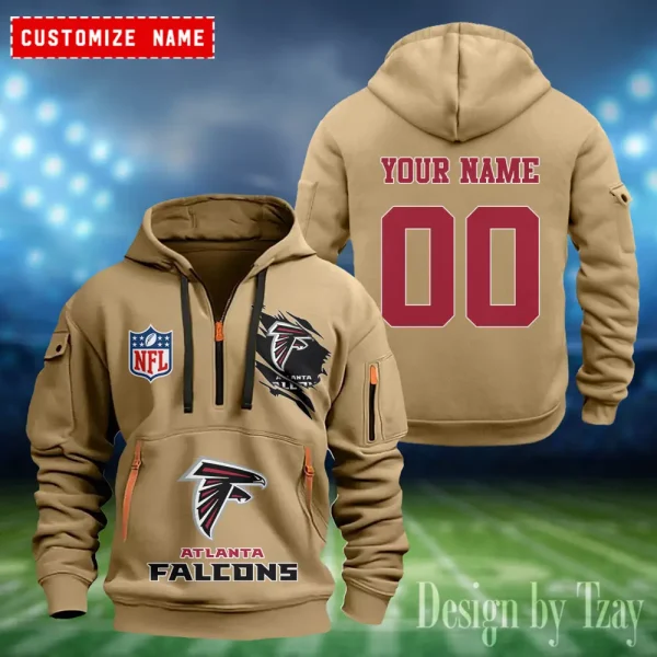 Atlanta Falcons Heavy Fleece Pullover Hoodie AZHEAVYHD391 - Image 3