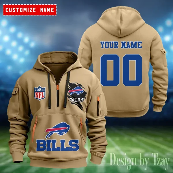 Buffalo Bills Heavy Fleece Pullover Hoodie AZHEAVYHD393 - Image 2