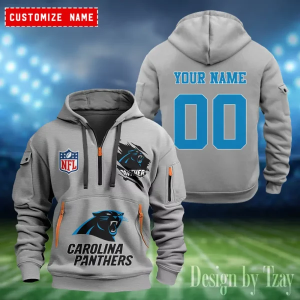 Carolina Panthers Heavy Fleece Pullover Hoodie AZHEAVYHD394
